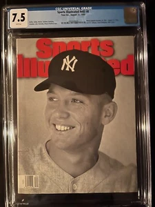 1995 Sports Illustrated MICKEY MANTLE CGC 7.5 NEWSSTAND New York YANKEES - Picture 1 of 2