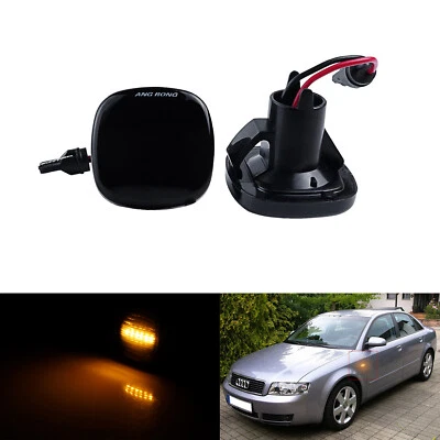 2x Schwarz LED Seitenblinker Blinkleuchte für Skoda Roomster Praktik 2007-2015 - Bild 1 von 4
