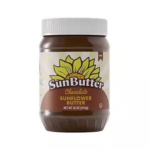SunButter® Chocolate Sunflower Seed Butter (1 Jar | 16 oz) - Healthy, Low-Sugar. - Picture 1 of 7