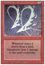 Manabarbs ~ Moderately Played 3rd Edition Revised MTG Magic UltimateMTG Red Card