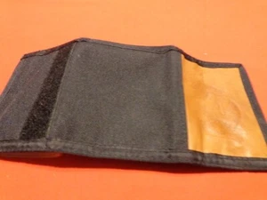 VINTAGE WALLET NEVER USED  JOHN WEITZ  DESIGNER BLACK FABRIC LEATHER INSERT #297 - Picture 1 of 4