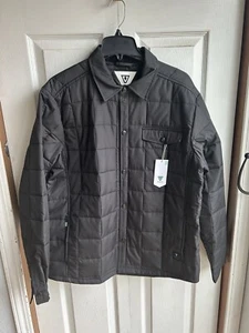 Neu mit Etikett Vissla Cronkite II Eco Snap Jacke schwarz gesteppt wasserabweisend Größe Large - Bild 1 von 8