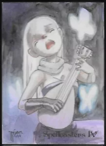 Carta 2024 Perna Studios Spellcasters IV SCHIZZO - Juan Mendez arte disegnata a mano - Foto 1 di 2