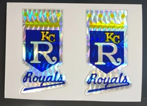 2 Vintage Kansas City Royals MLB Baseball Logo Sport Decal Sticker-FREESHIP [12] - Picture 1 of 2