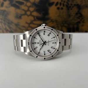2001 Rolex Air-King 14010M White Roman Dial - Picture 1 of 12
