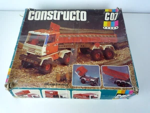 VINTAGE DDR 70er-80er JAHRE CONSTRUCTO C07 LKW SET UNVOLLSTÄNDIG MIT BOX - Bild 1 von 9