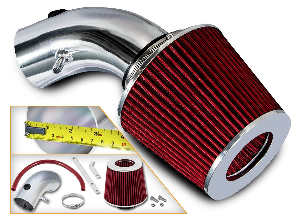 KIT ADMISIÓN AIRE DEPORTIVO + FILTRO ROJO PARA 07-10 Dodge Avenger 2.4L L4 Foto 1 de 1
