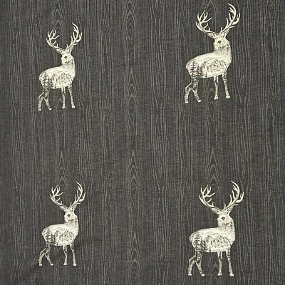 Tela por yarda tapicería cortinas tapiz ciervo alce patrón de repetición 56” Foto 1 de 4
