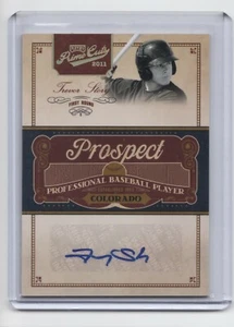 2011 Playoff Prime Cuts Prospect Signatures  #TS Trevor Story Auto Gold 09/49 - Picture 1 of 2