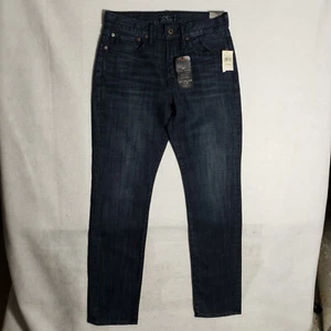NUEVO Pantalones de mezclilla ajustados Lucky Brand 121 Heritage para hombre 31X32 rectos azul lavado oscuro nuevos con etiquetas - Imagen 1 de 12
