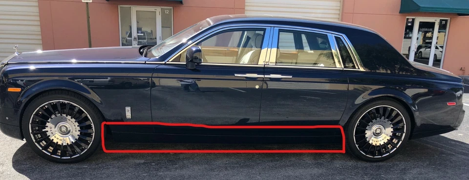 Rolls Royce Phantom 2003-17 EWB OEM panel basculante izquierdo faldón lateral 51717040031 Foto 1 de 4