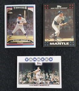 Topps & Topps Chrome Mickey Mantle 3 Card Lot - Picture 1 of 2