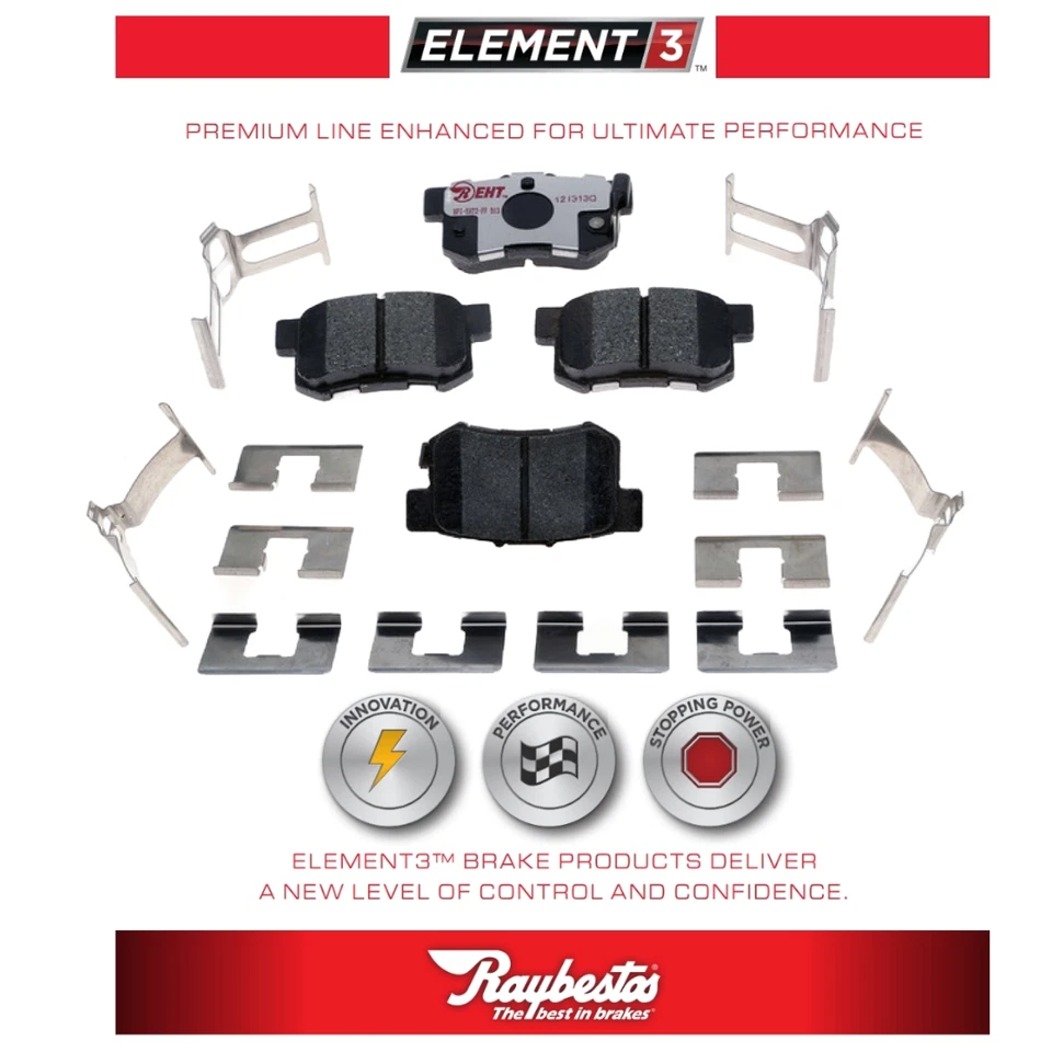 Para Suzuki Kizashi 2010-2013 Pastillas Freno Traseras Repuesto Raybestos Element3 Nuevo Foto 1 de 4