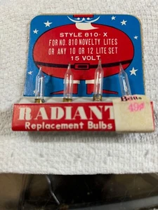 Vintage Radiant Replacement Bulbs Clear, Style 810X - Pack of 4 Bulbs - Picture 1 of 1