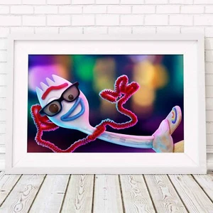 TOY STORY FORKY -Disney Pixar Poster Picture Print Sizes A5 to A0 *FREE DELIVERY - Picture 1 of 14