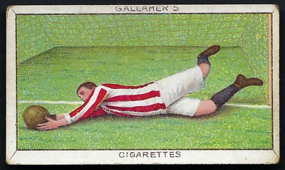 GALLAHER - SPORTS SERIES - #56 ASSOCIATION FOOTBALL, SAVING A HOT GROUNDER - Image 1 of 2