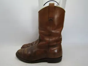 Botas vaqueras de trabajo de cuero marrón Red Wing para hombre talla 8 D - Imagen 1 de 9