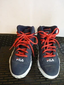 Fila Blue Athletic Shoes w/ Red Shoe Strings and White Soles Size 6 - Picture 1 of 3