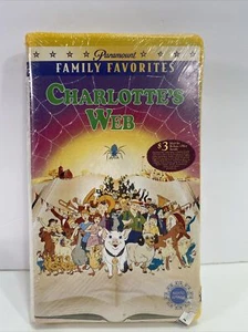 Charlotte's Web VHS 1993 Paramount Tab Factory Sealed New Rare - Picture 1 of 12