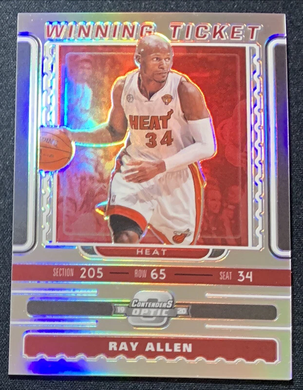 Ray Allen 2019-20 PANINI Contenders Optic Winning Ticket SILVER HOLO PRIZM #16 - Image 1 of 1