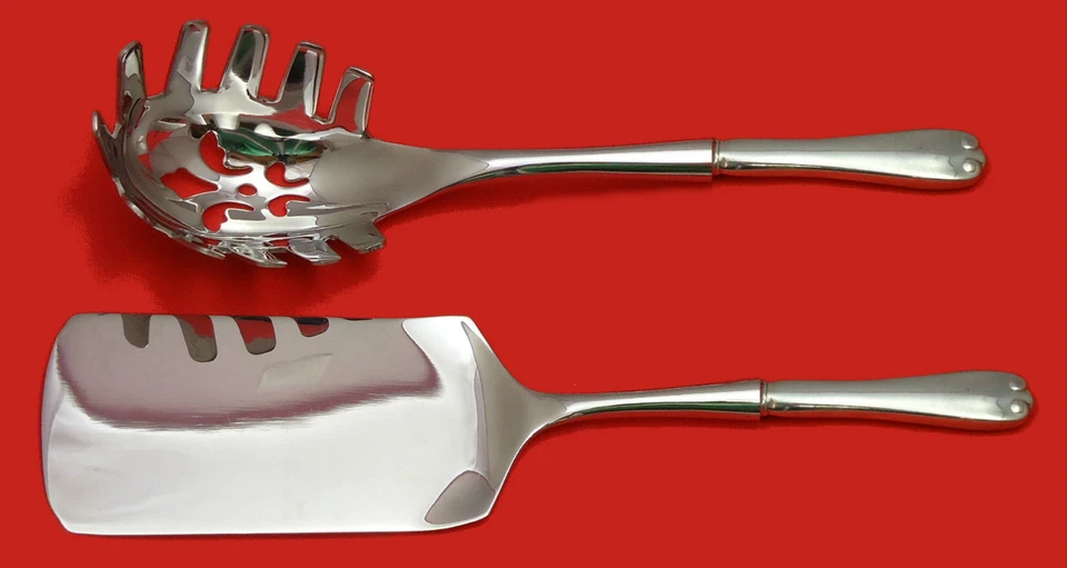 Flemish by Tiffany & Co. Sterling Silver Italian Pasta Server Set 2pc Custom - Image 1 of 1