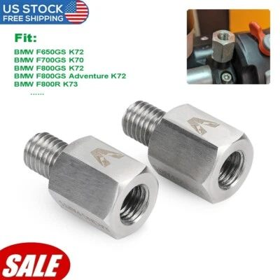 For BMW G650GS S1000R F800R/GS F700GS F650GS Rearview Side Mirrors Adapter Screw - Image 1 of 4