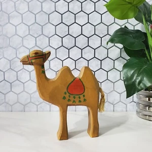 Vintage Ostheimer Wooden Dromedary With Saddle Camel Figurine - Picture 1 of 11