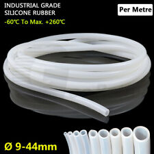 OD 9-44mm Industrial Silicone Rubber Tubing Hose Pipe High Temp White Per Metre