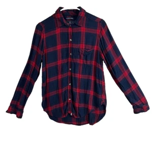Camisa de franela para mujer AMERICAN EAGLE Outfitters talla S roja/negra a cuadros - Imagen 1 de 7