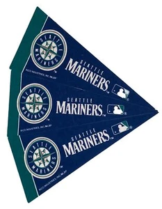 3- Seattle Mariners  MLB Mini Pennant 9"x4",New, Felt, Made in USA, Flag, New - Picture 1 of 3