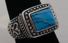 Park Lane "CASINO ROYALE" Ring  Genuine Turquoise Nice! - Size 9 - Reg. $39