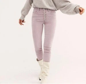Free People Cordhose Damen 27 Sonnenjäger dünne Kordel mattiert lila - Bild 1 von 15