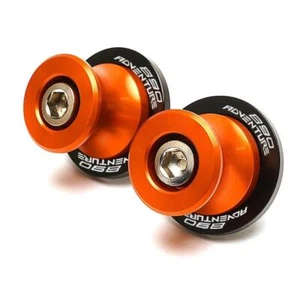Orange Rear Swingarm Spools Paddock Stand Bobbins KTM 890 Adventure 2020-2025 - Picture 1 of 3