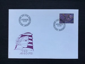 SWITZERLAND 1981 2f+1f 50th Anniversary of Swissair FDC Bern FDI pms(SW104) - Picture 1 of 1
