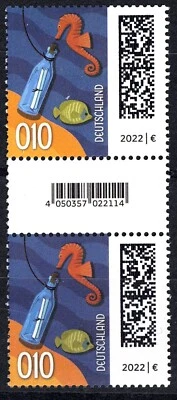 Bund 3723 postfrisch ** Fehldruck Flaschenpost 010 Cent Marken zur Auswahl -NEU- - Bild 1 von 4