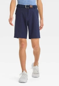 NWT~ All in Motion sz 14 Boys Golf Shorts Navy Blue Adjustable Waist S20 - Picture 1 of 6