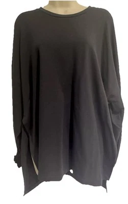 Mother of Pearl Black ‘Sammie’ Jersey Top Rope Detail Elasticated Cuffs Size XL — 第 1/4 张图片