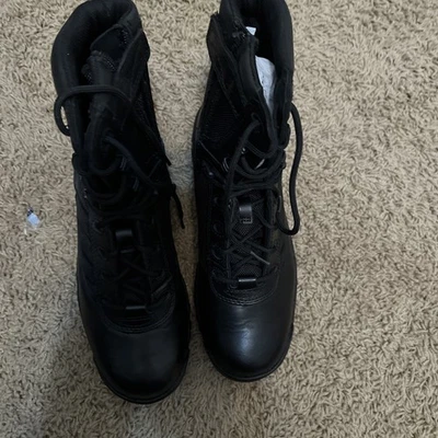 Botas tácticas Bates Tactical Sport 8” E02762 para mujer de cuero negro con cordones Foto 1 de 4