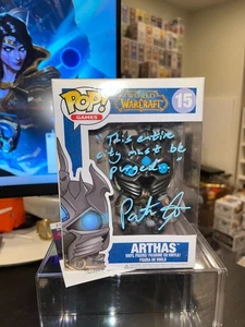 Funko Pop Arthas 15 Lich King World of Warcraft Games Signed Auto Patrick Seitz - Picture 1 of 6