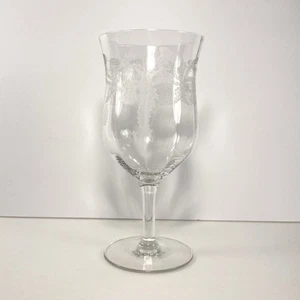 Copa de Agua Grabada Colección “Cardo” Central Glass Works De Colección - Unidad Única - Imagen 1 de 7