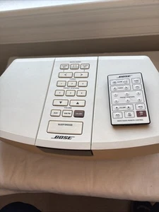 Bose Wave Radio AM/FM Alarm Clock White Model AWR1-1W With Remote & Antenna - Picture 1 of 2