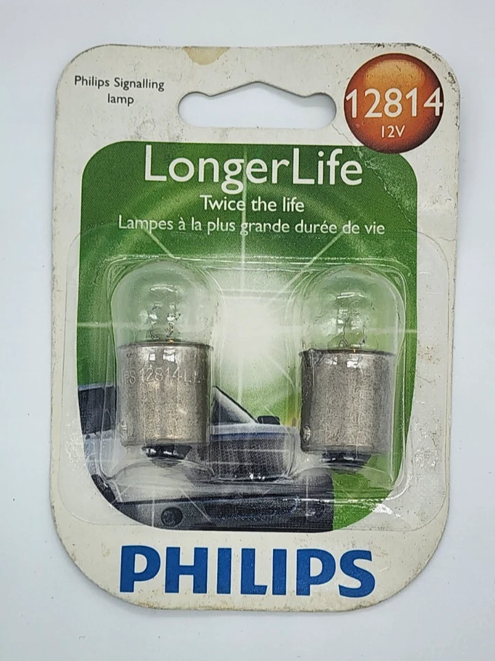 Philips 12814LLB2 Bombilla de luz de señal de giro de larga duración 12814 - PACK DE 2 Foto 1 de 3