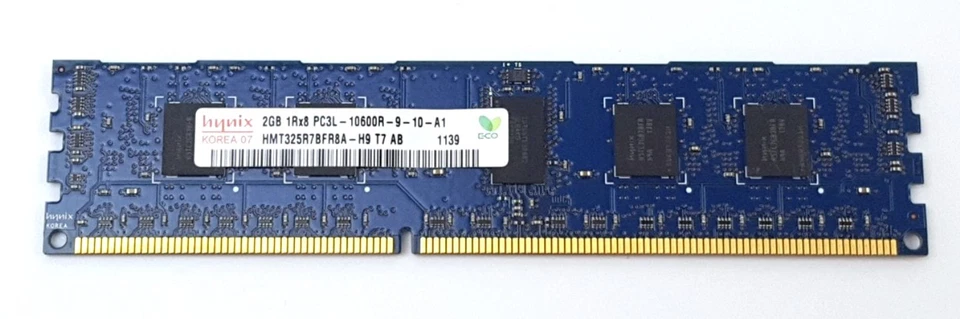 Hynix 2GB PC3-10600R DDR3 Dimm 240pin ECC Server Memory HMT325R7BFR8A-H9 - Image 1 of 1