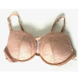 Victoria’s Secret Push-Up BH MIT SPITZE 36C Blush Pink gepolsterter Rückenverschluss neutral - Bild 1 von 8