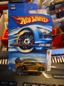 Hot Wheels 2006 First Editions 28/38 Honda Civic Si #28 Gold Flames - Picture 1 of 2