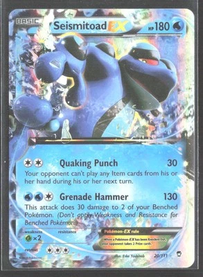 Seismitoad EX XY - Furious Fists #20/111 Holo Pokemon Ultra Rare - Image 1 of 2