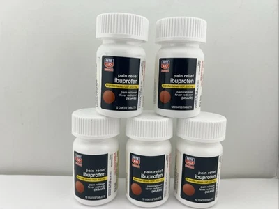 Rite Aid Ibuprofen Coated Tablets 200mg, 12 ct, 5 PACK = 60 tablets Total - Image 1 of 3