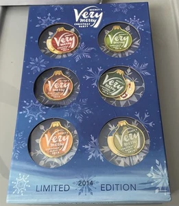 New Disney 2014 Mickey's Very Merry Christmas Party 6 Pin Set W/ Completer LE900 - Picture 1 of 1