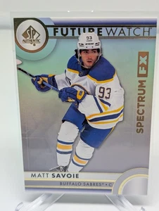 2023-24 SP Authentic Spectrum FX Future Watch #S-83 Matt Savoie RC Unscratched - Bild 1 von 2