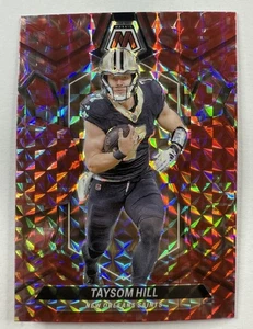 2024 Panini Mosaic Mosaic Camo Red Taysom Hill No. 158 - New Orleans Saints - Picture 1 of 3